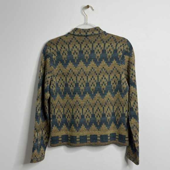 $995 RRL Ralph Lauren Southwestern Cotton Linen Wool Cardigan WOMEN Sz XS 1 RARE - Picture 6 of 16